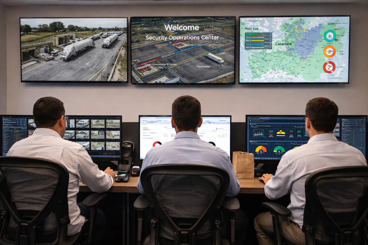 Centro de Operaciones de Seguridad (SOC) monitoreado por el equipo Weltpolitik
