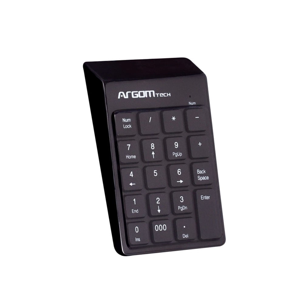 Teclado Numerico Argom Cable USB Retractil - 19 teclas