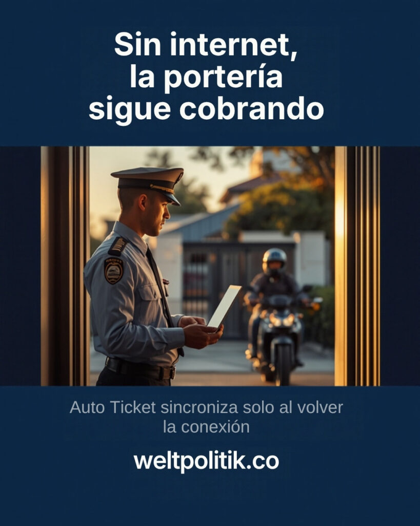 auto ticket sin internet porteria